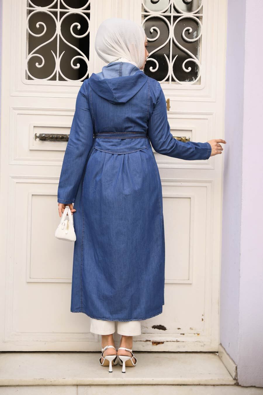 Hooded Denim Dress