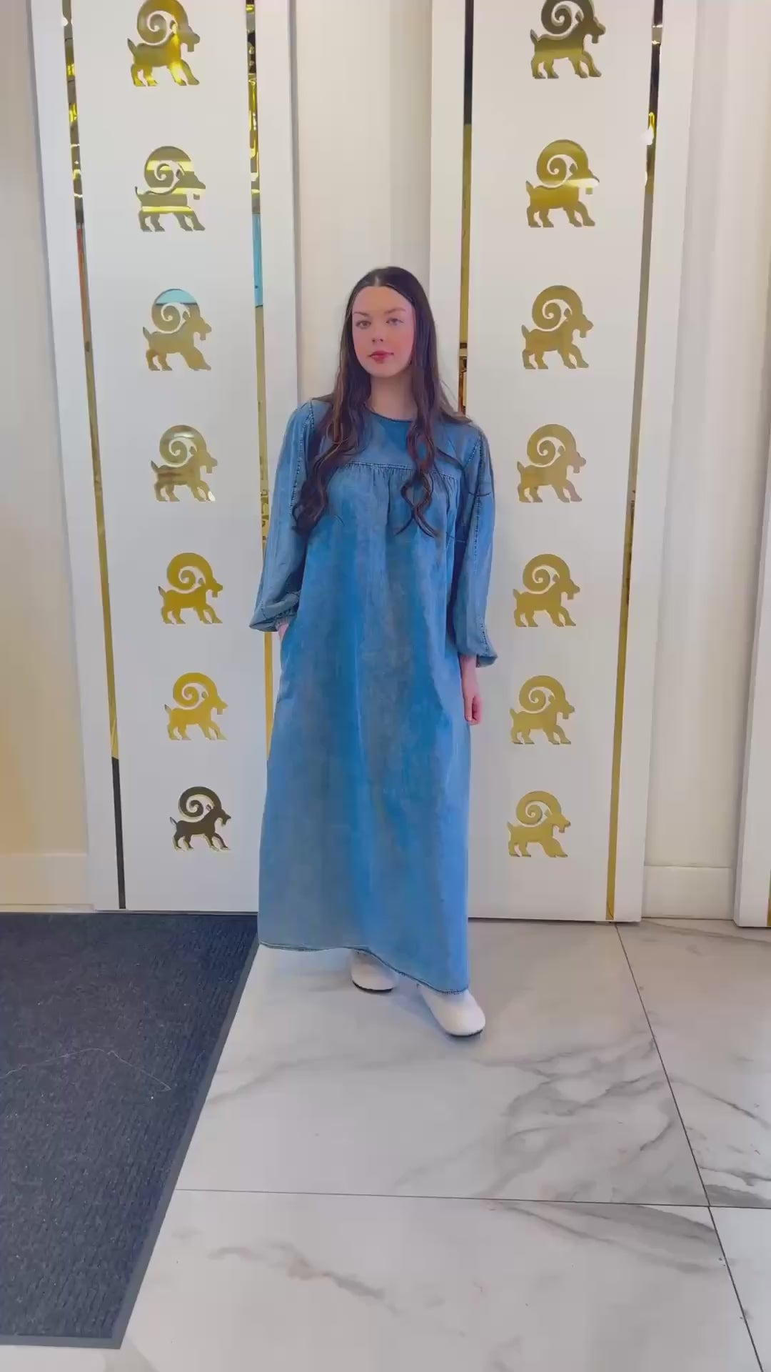 Acid Wash Denim Dress