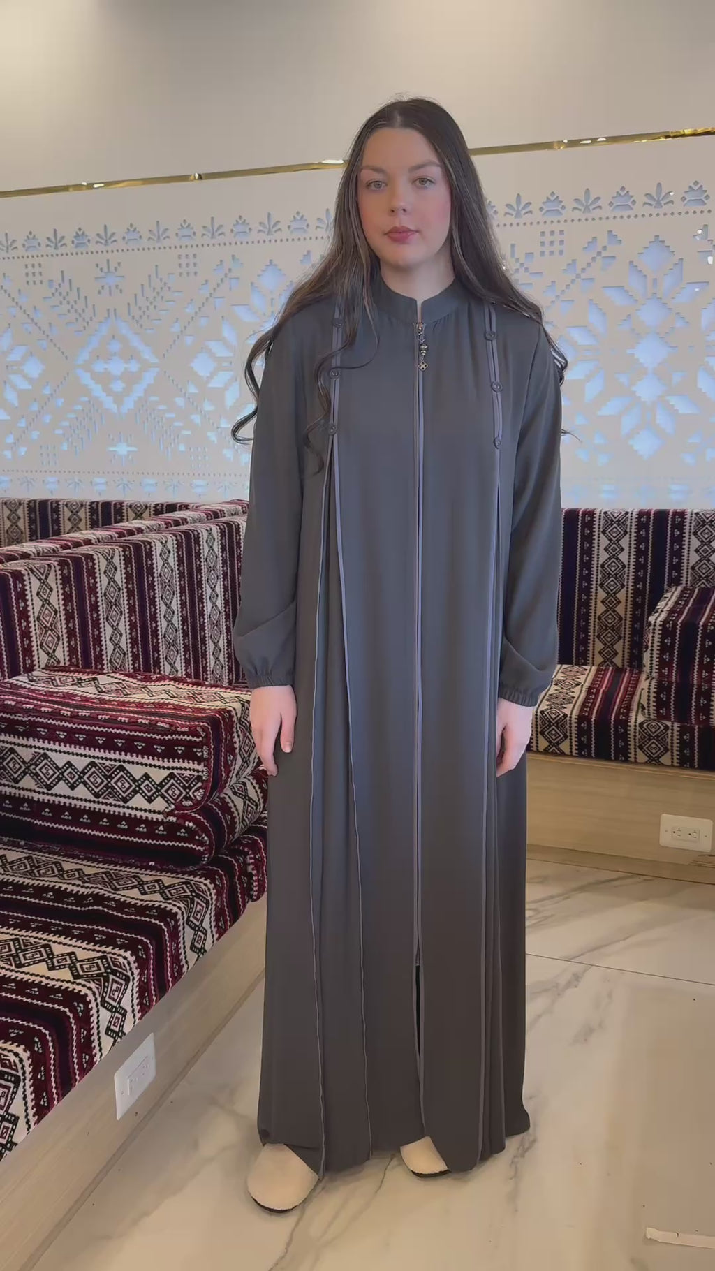 Buttoned Down Abaya